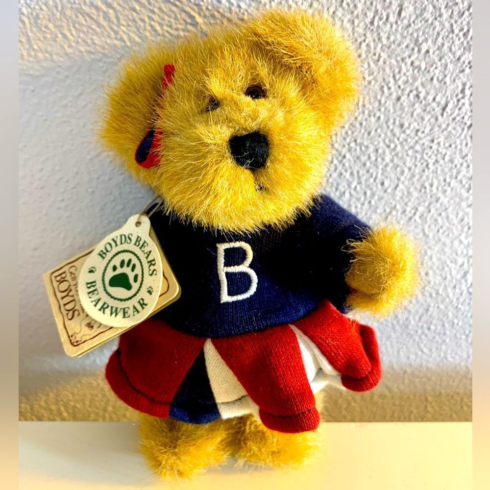 Boyds Bears Cheerleader Perky P Rally Vintage Archive Collection tags, jointed